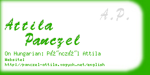 attila panczel business card